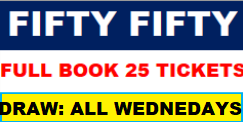 Fifty Fifty 1 Full Book (25 Tickets)